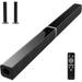 Open Box MZEIBO Sound Bars TV Split Home Theater Audio 50W 2.0 Channel KY2020D - BLACK