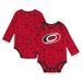 Infant Red Carolina Hurricanes Dynamic Defender Long Sleeve Bodysuit