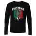 Men's 500 Level Black Santos Escobar Flag Long Sleeve T-Shirt