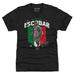 Men's 500 Level Heather Black Santos Escobar Flag Premium Tri-Blend T-Shirt