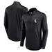 Men's Fanatics Branded Black Chicago White Sox Quarterback Quarter-Zip Top