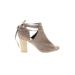 Born In California Heels: Brown Shoes - Women's Size 8