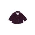 Baby Gap Denim Jacket: Burgundy Solid Jackets & Outerwear - Size 0-3 Month