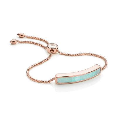 Rose Gold Baja Bracelet Amazonite