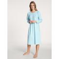 Nachthemd CALIDA "Soft Cotton" Gr. M (44/46), N-Gr, blau (hellblau) Damen Kleider Nachthemden