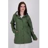 Regenjacke DEPROC ACTIVE "Friesennerz ANKERGLUT HVN", Damen, Gr. 34 (XS), grün (dunkelgrün), Obermaterial: 100% Polyurethan; Futter: 100% Polyester, casual, figurumspielend, Langarm gerader Abschluss mit Druckknopf, Jacken, auch in Großen Größen...