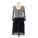 Jessica Simpson Casual Dress: Gray Dresses - Women's Size Medium