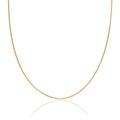 SA Chains 2mm 18K gold plated on solid sterling silver 925 Italian diamond cut FLAT CURB link chain necklace bracelet anklet with spring ring clasp - inch 38"/95cm