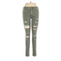 American Eagle Outfitters Jeggings - Low Rise: Green Bottoms - Women's Size 6