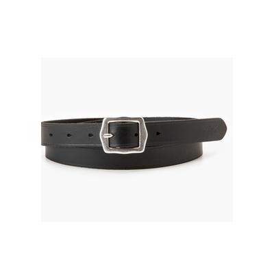 Ledergürtel LEVI'S "WOMEN'S LUX LEATHER BELT", Damen, Gr. 90, schwarz (regular schwarz), Leder, casual, Gürtel Image