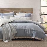 DKNY Pure Recycled Cotton Color-Block Duvet Set Cotton in Blue | King Duvet Cover | Wayfair 2OK011487KDMS