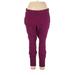 Lands' End Casual Pants - High Rise Skinny Leg Boyfriend: Purple Bottoms - Women's Size 2X