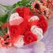 KEYBANG Hot Sale! Christmas Decorations (Buy 2 get 1 free) 9Pcs Scented Rose Flower Petal Bath Body Soap Wedding Party Gift for Outdoor and Indoor Decoration