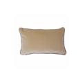 Housse de coussin en velours beige 40x65