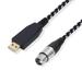 10FT XLR Female to USB Microphone Cable Adapter For PC Laptop Mic Vocal Recorder
