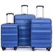 Expandable 3 Piece Luggage Set with Two Hooks and TSA Lock, Spinner Wheels, 21", 25", 29"