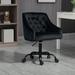 Modern Upholstery Task Chair - Premium Velvet Home Office Desk Chair - 360° Swivel