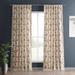 Exclusive Fabrics Textured Printed Cotton Light Filtering Curtains for Bedroom and Living room (1 Panel)