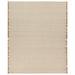 Tapis Handmade Solid Cream/Beige Runner Rug