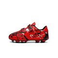 Ymiytan Kids Fold-resistant Soccer Cleats Outdoor Flexible Round Toe Sport Sneakers Girls & Boys Ground Non Slip Football Shoes
