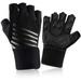 Gym Gloves Hually Sports Gloves with Built-in Wrist Wrap for Women & Men Full Palm Protection and Solid Grip Weight Lifting Gloves for Power Lifting/CrossFit/Cycling L