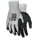 MCR Safety 92743BP Cut Pro 13 Gauge HyperMax Shell Cut Abrasion and Puncture Resistant Work Gloves Bi-polymer Coated Palm and Fingertips