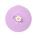 Reheyre Flexible Anti-deformed Anti-Spill Cover - Hanging Storage Flower Design - Silicone Food Grade Spill Stopper Lid for Pots - Space Saving Keep Freshness