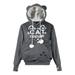 JDEFEG Winter Women s Hoodies Leisure Cute Floral Print Pet Big Pocket Fashion Hooded Sweatshirt Pullover Loose Fit Sweatshirts Women Trendy Dark Gray Size Xxxl