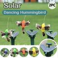 AZZAKVG Flower Pot Flower Pot 2Pc Garden Decor Solar Dancing Hummingbird Solar/Battery Powered Hummingbird