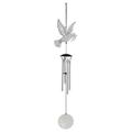 QJUHUNG Metal Wind Bell Chimes for Outdoor Porch Decoration Wind Chime Outside Deep TonePigeon Butterfly Elf Memorial Wind Chimes with 4 Tubes Garden Patio Home Decoration