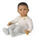 American Girl Bitty Baby - Bitty Baby Doll #5 in Cloud Grey - Brown Eyes Dark Brown Hair Tan Skin with Neutral Undertones