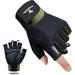 Atercel Weight Lifting Workout Gloves for Men Women Gym Breathable Exercise Gloves With Hooks Green L