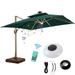 Back to School Savings! Feltree Speaker Outdoor Umbrella Light with Remote Control Wireless Radio Audio USB Powered Patio Umbrella Light LED Umbrella Patio Light for Beach Tent Camping