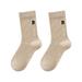 Miayilima Compression Socks for Women Women S Letter Embroidery Socks Cute Printing Short Socks Ankle Socks for Athletic Comfortable Gifts for Women Compression Socks Multi-Color C One Size