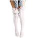 Dorkasm Winter Thigh Socks Trouser Socks for Women Plush Slippers Women s Calf Socks Christmas Boot Yoga Socks for Women Stockings Extra Long Athletic Socks Plaid White 105cm