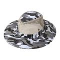 Clearanceï¼�Fdelink Cowboy Hats Sun UV Protection Hat Summer Fishing Sunshade Hat Outdoor Camouflage Breathable Sandal Hat Western Cowboy Sunshade Hat Net Hat