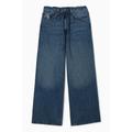 Extra Wide Leg Drawstring Denim Trousers - Blue - COS Jeans