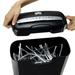 6-Sheet Stripes-Cut Paper Shredder with Wastebasket for Home Office Use