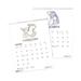 Recycled Zodiac Wall Calendar Zodiac Artwork 14 x 11 White/Multicolor Sheets 12-Month (Jan to Dec): 2024 | Bundle of 2 Each
