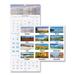 Scenic Three-Month Wall Calendar Scenic Landscape Photography 12 x 27 White Sheets 14-Month (Dec to Jan): 2023 to 2025 | Bundle of 2 Each