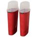 WBTAYB 30-Inch Compact Plastic Vertical Lightweight 20 Roll Gift Wrap Storage Organization Container Box Tote with Clear Latching Lid Red (2 Pack)