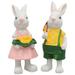 2Pcs Easter Decorations Easter Bunny Decor Resin Bunny Doll Easter Decoration Home Ornaments