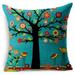 wendunide Pillow Case Linen Decorative Cover Cushion Pillow Throw Pillow Case Flax Pillow Case Pillowcase Blue