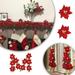 Skpblutn Home Decoration A Red Light With Red Berries and Holly2Pc Home Indoor Outdoor Decor for The Holidays Wreath Decorations Red
