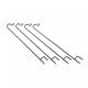 4x Shepherds Crook Hooks Garden Stakes Hangers - 100cm