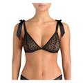 Coco De Mer Womens AUD-004-01 Muse by Audrey Triangle Bra - Black - Size 16 UK