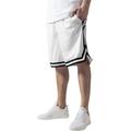 Stoffhose URBAN CLASSICS "Herren Stripes Mesh Shorts" Gr. XL, US-Größen, schwarz-weiß (white, black, white) Herren Hosen Stoffhosen