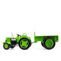 LAGNY Construction Vehicle Model 1/18 Scale For Alloy Die-cast Vintage Tractors With Carriage Souvenir Ornaments (Color : Verde)