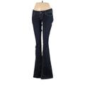 Express Jeans - Low Rise: Blue Bottoms - Women's Size 21 Plus - Dark Wash