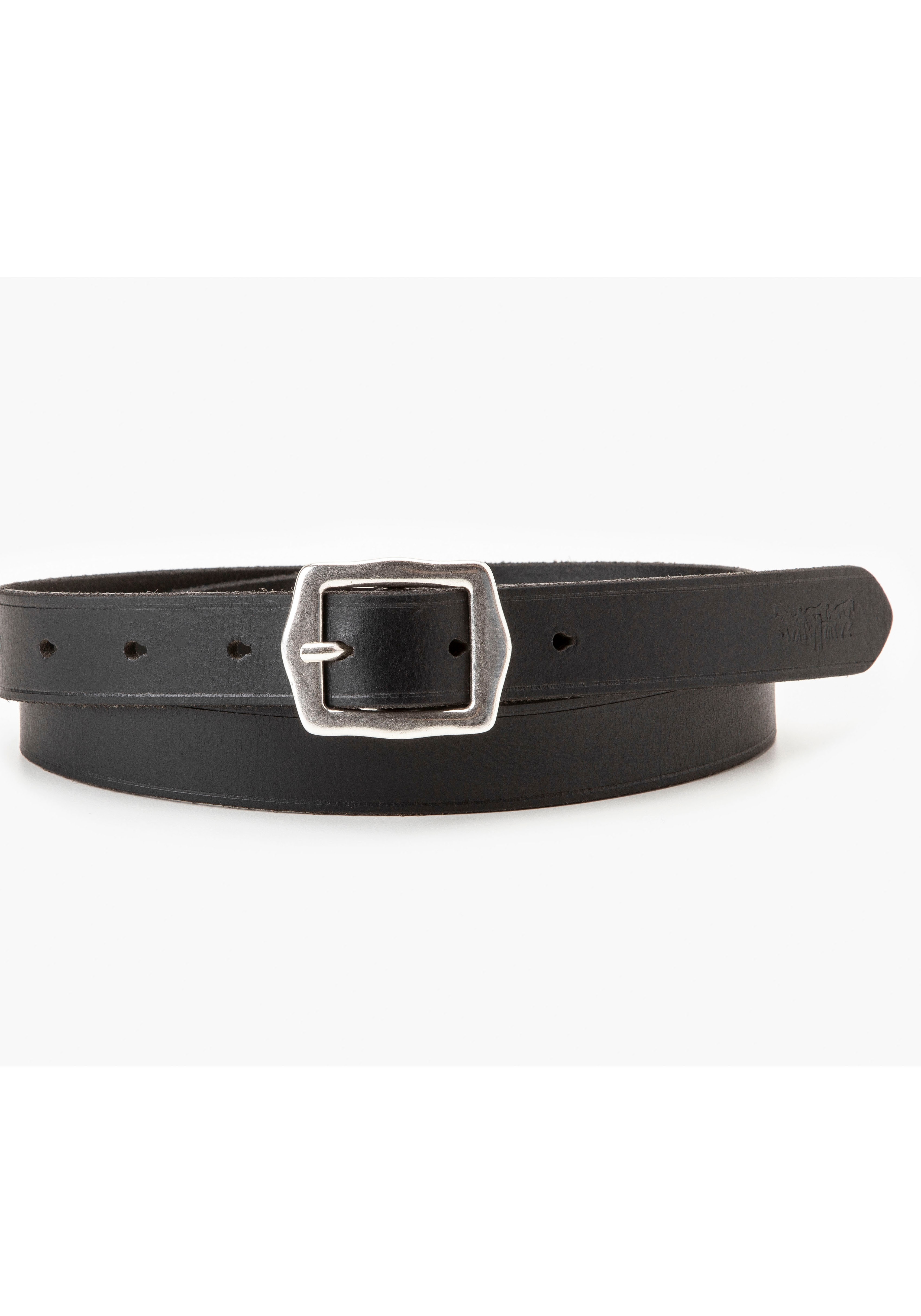 Ledergürtel LEVI'S "WOMEN'S LUX LEATHER BELT", Damen, Gr. 100, schwarz (regular schwarz), Leder, Gürtel Image